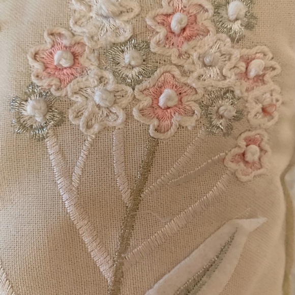 Atira Designs Beige/Gold/Silver/Pink Pillow - Picture 6 of 11